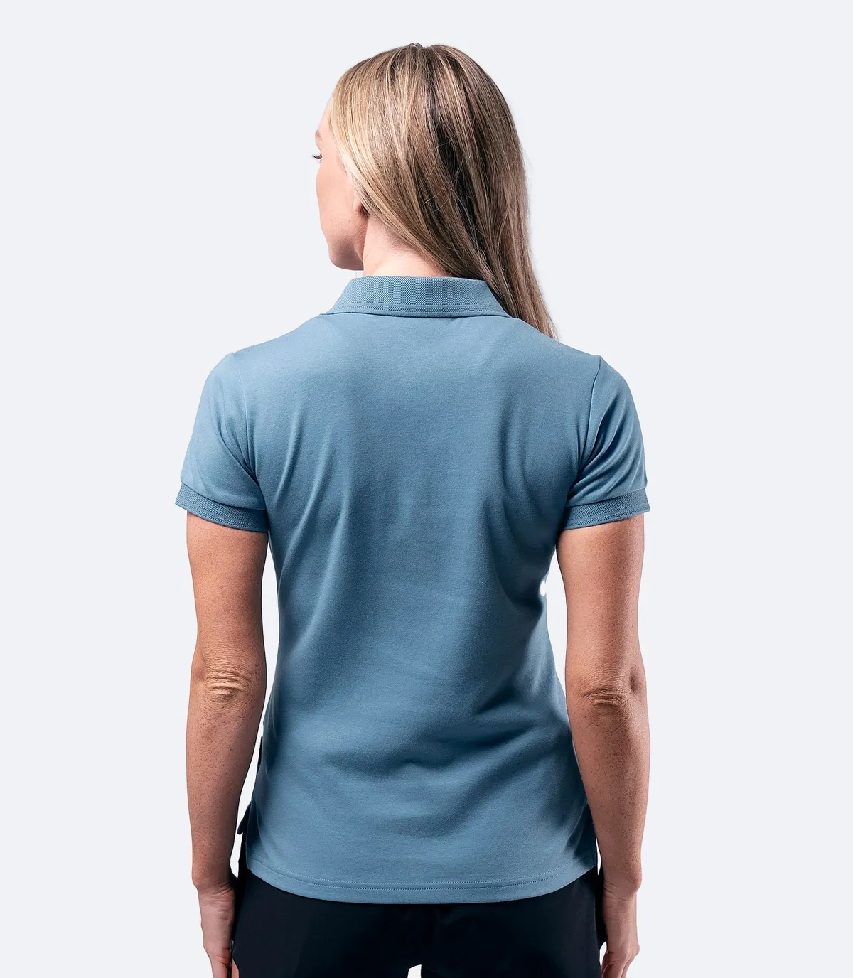 Womens Pima Cotton Polo - Provincial Blue, image 3