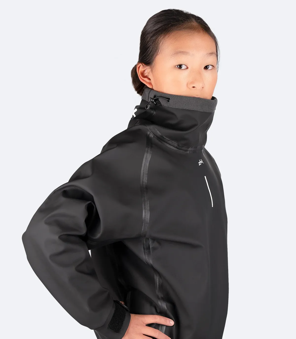 Youth Aqua Smock - Black, image 5