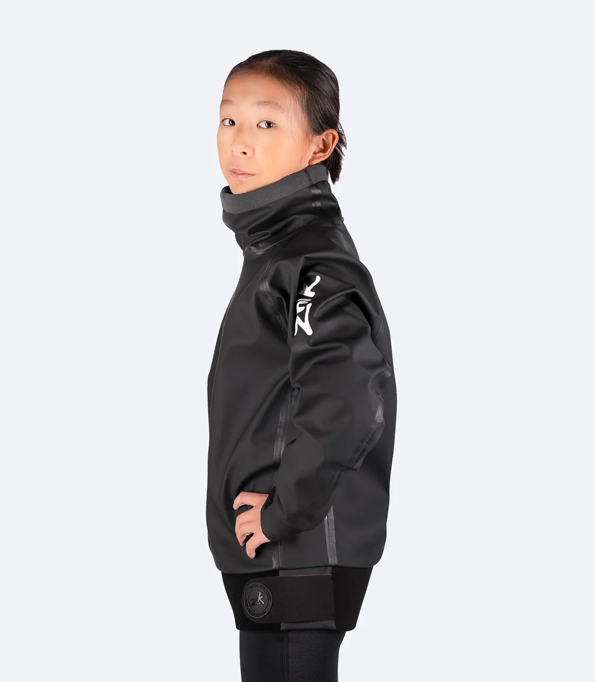 Youth Aqua Smock - Black, image 4