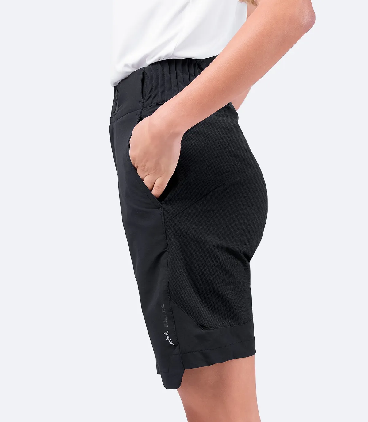 Womens Black Elite Shorts, image 3