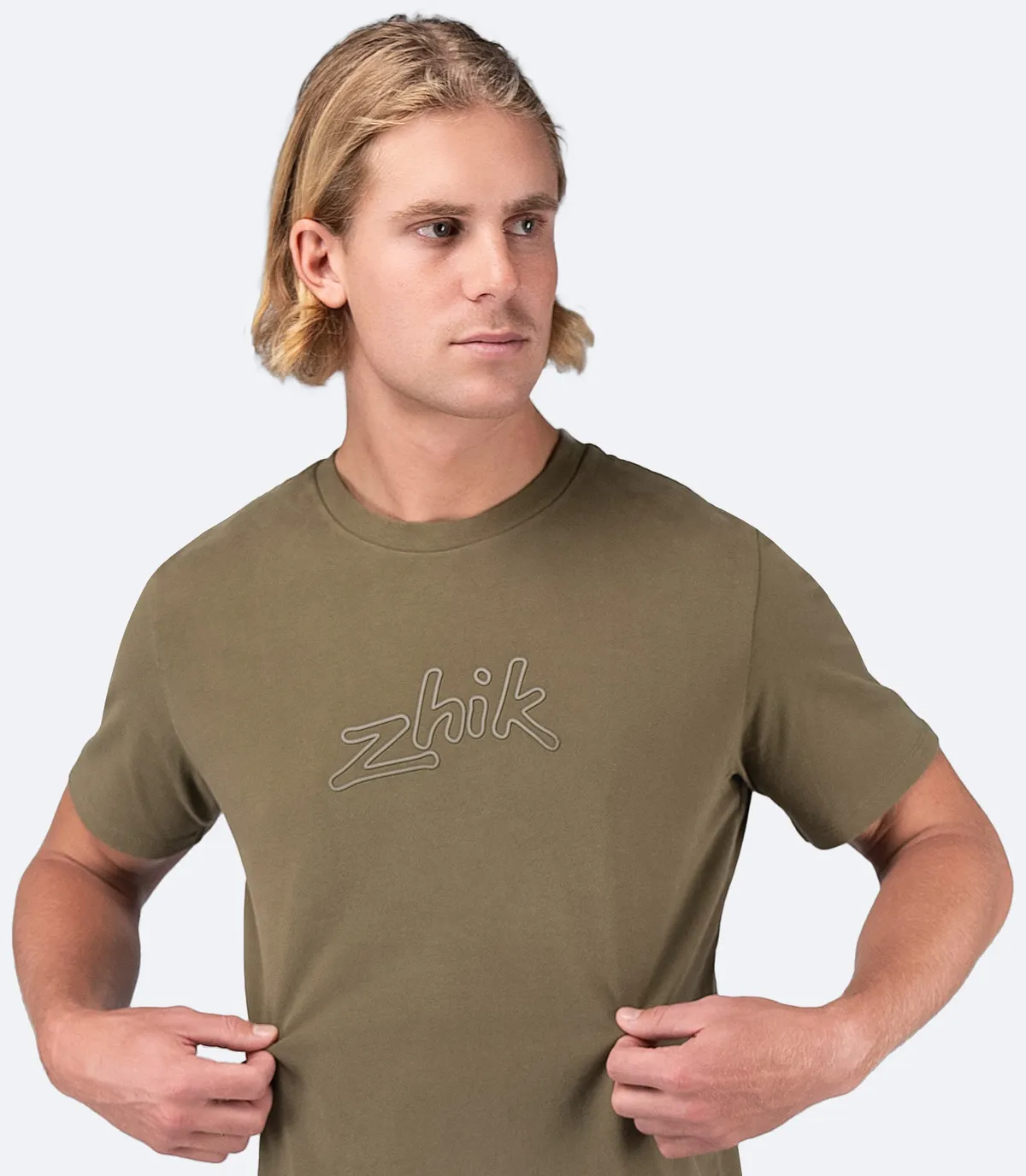 Mens Zhik 3D Logo Tee - Sea Kelp, image 4