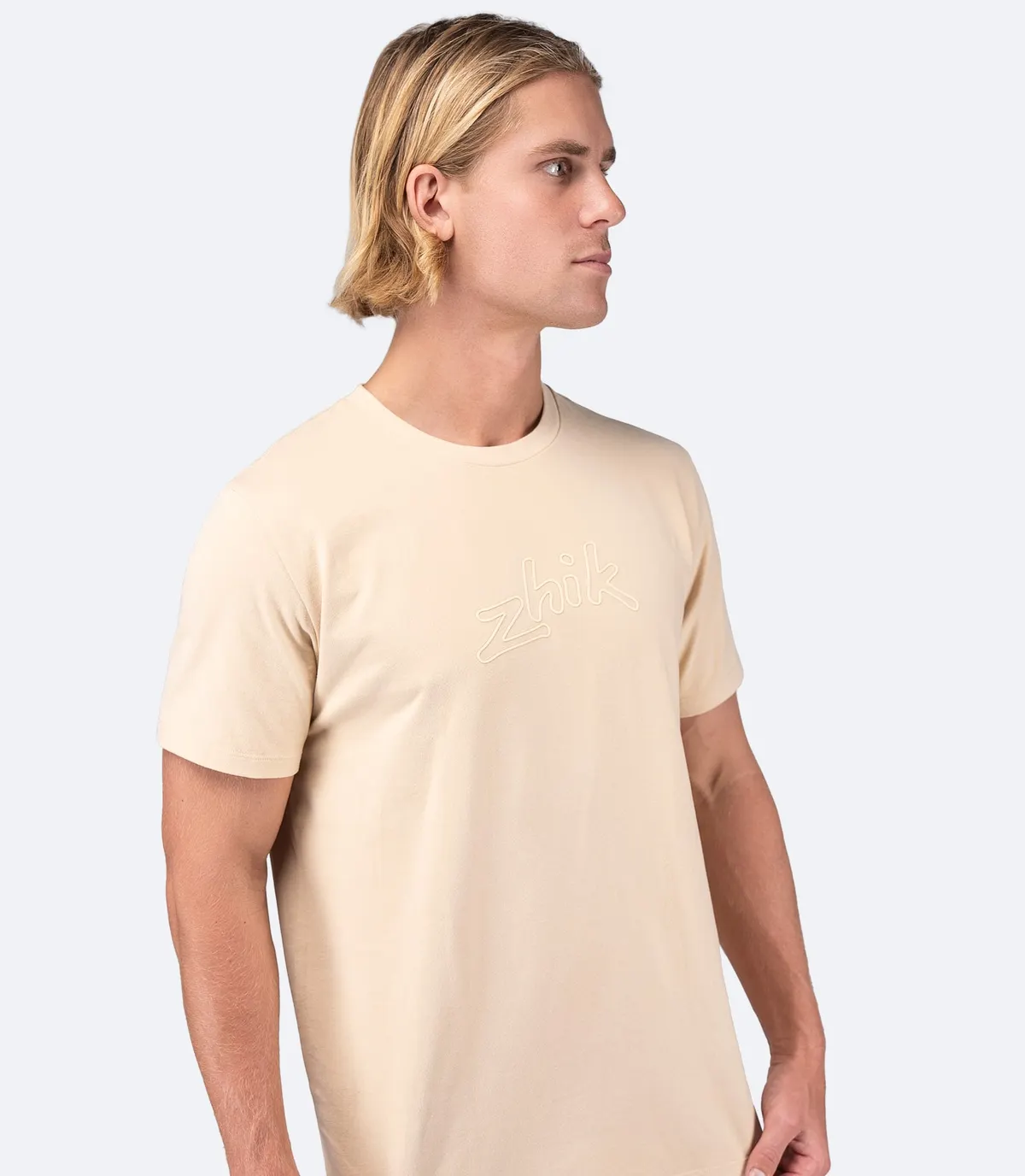 Mens Zhik 3D Logo Tee - Sand, image 3