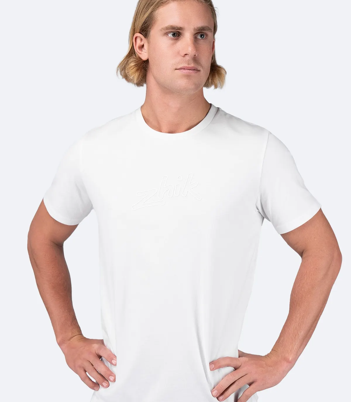Mens Zhik 3D Logo Tee - White, image 3