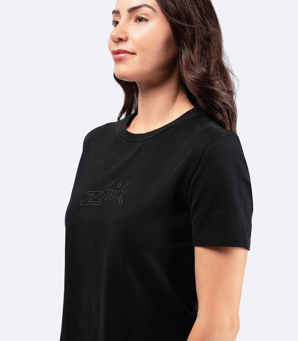Womens Zhik 3D Logo Tee - Black, image 3