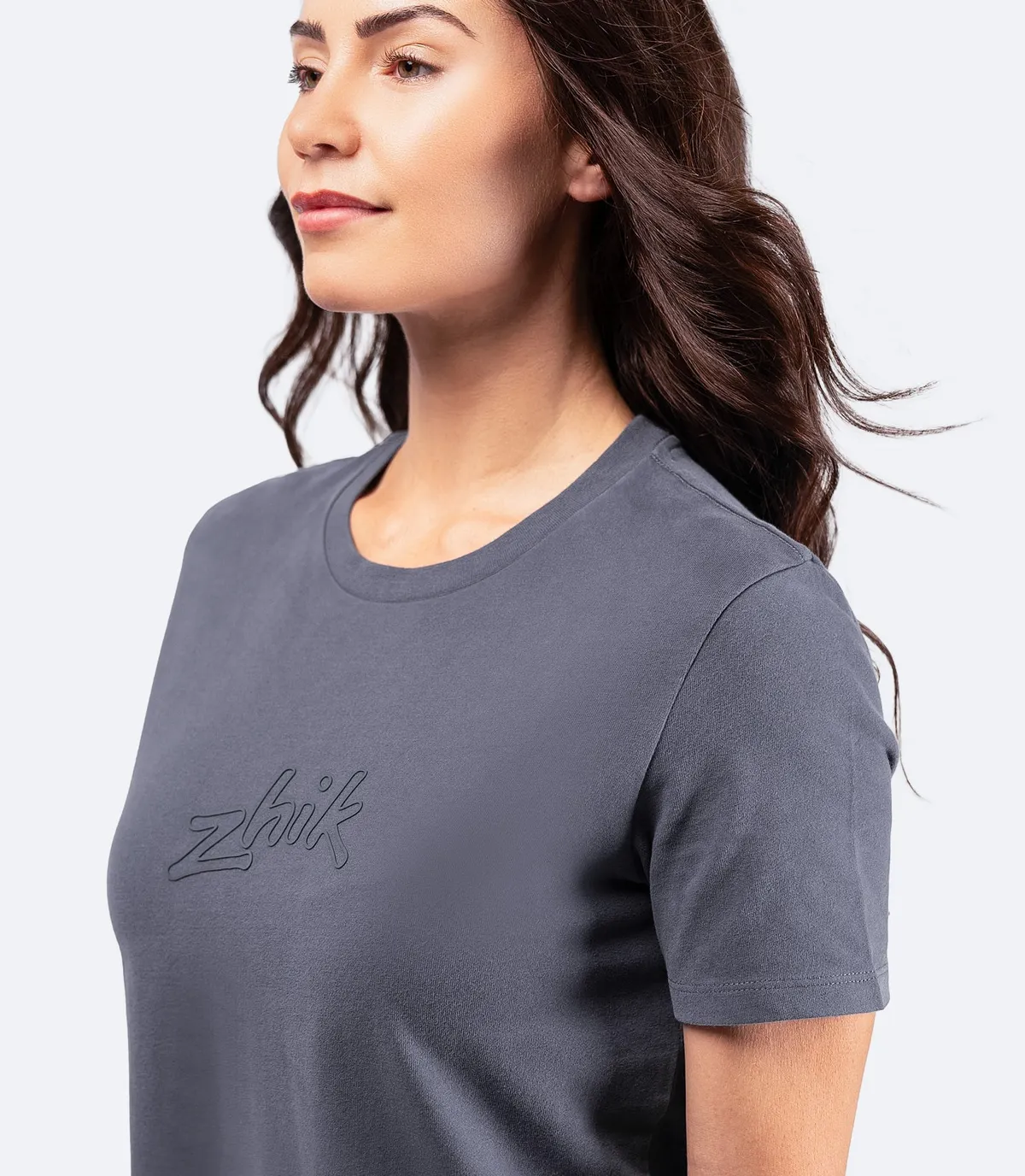 Womens Zhik 3D Logo Tee - Navy, image 4