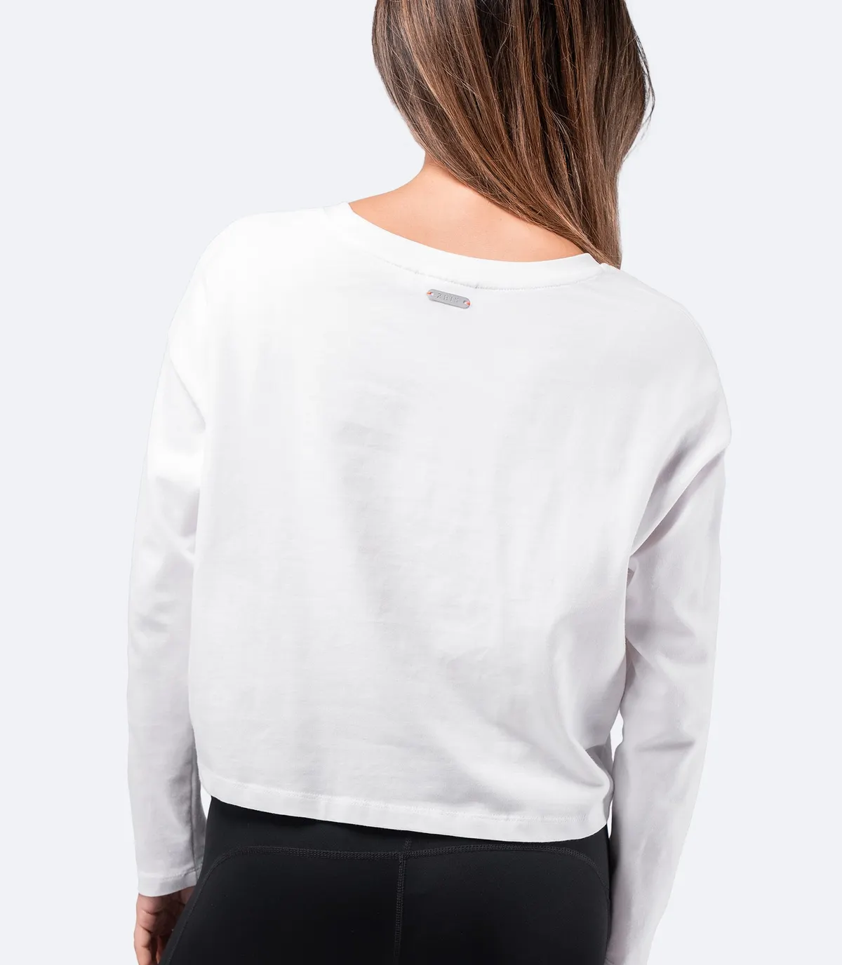Womens Compass Print Long Sleeve Cotton Tee, image 3