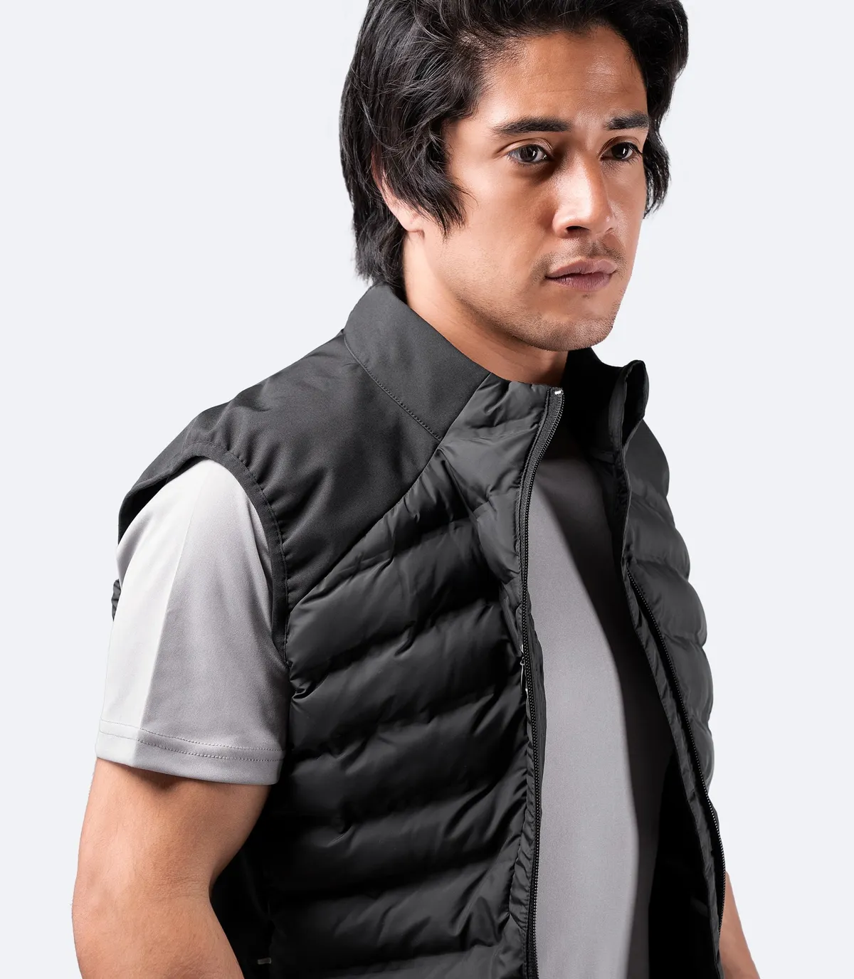 Mens Black Cell Insulated Vest, image 6
