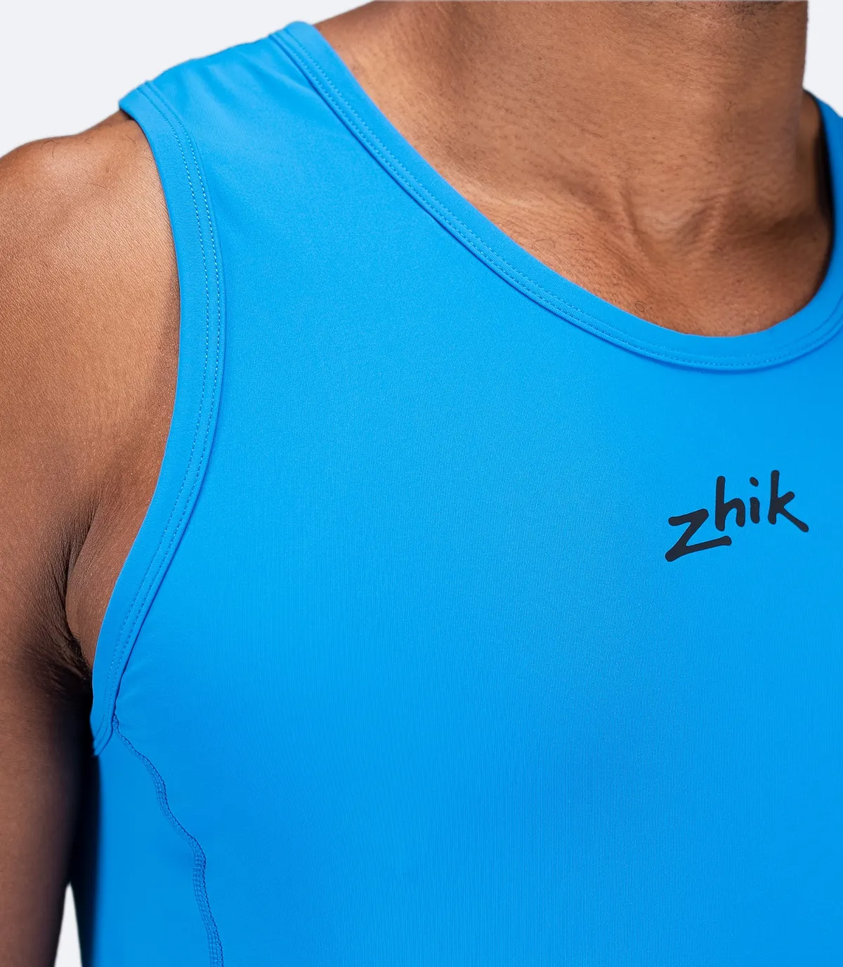Mens Eco Spandex LT Race Singlet - Cyan, image 6