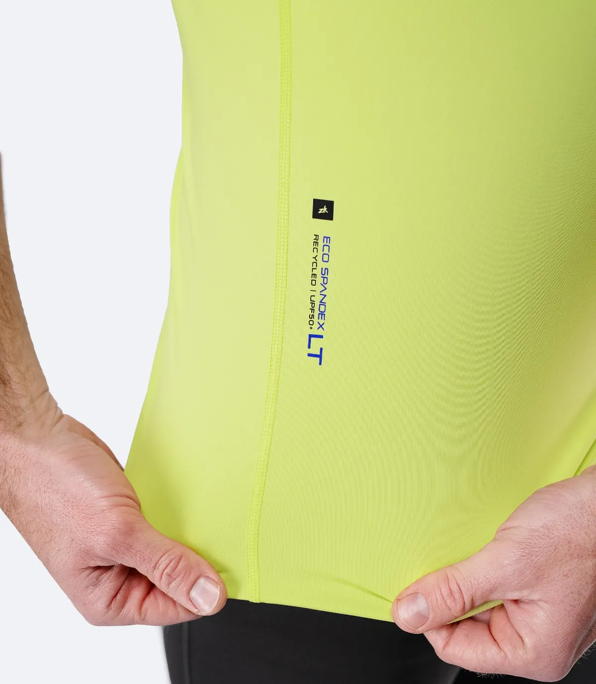 Men's Eco Spandex LT Race Singlet - Lime, image 4