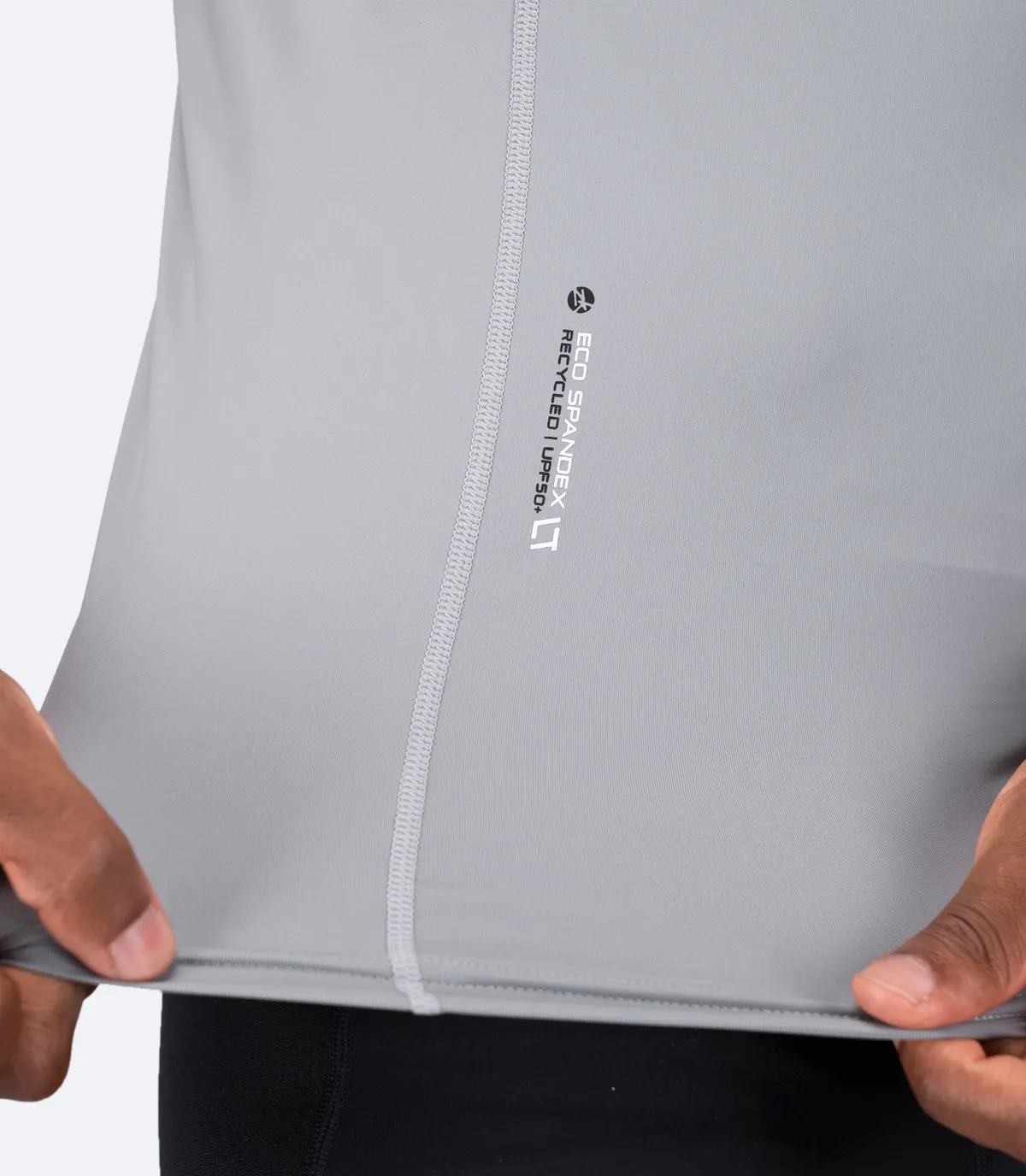Mens Eco Spandex LT Race Singlet - Platinum, image 5