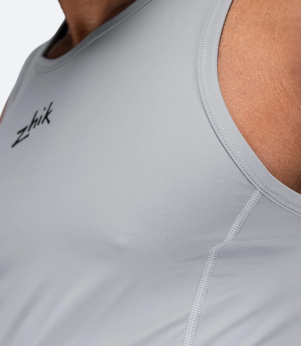Mens Eco Spandex LT Race Singlet - Platinum, image 4