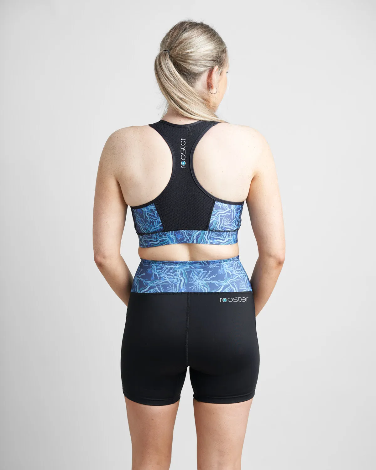 Women's High Waist Sports Shorts - SEAGRASS, image 3