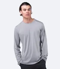Mens UVActive Long Sleeve Top - Grey