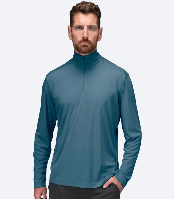 UVActive 1/4 Zip L/S Top Mens - Deep Teal