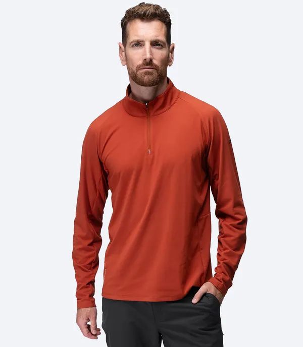 ZhikMotion 1/4 Zip L/S Top Mens - Red