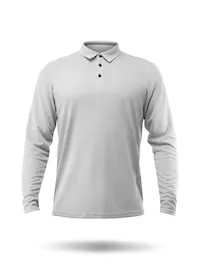 Mens ZhikDry LT Long Sleeve Polo - Ash
