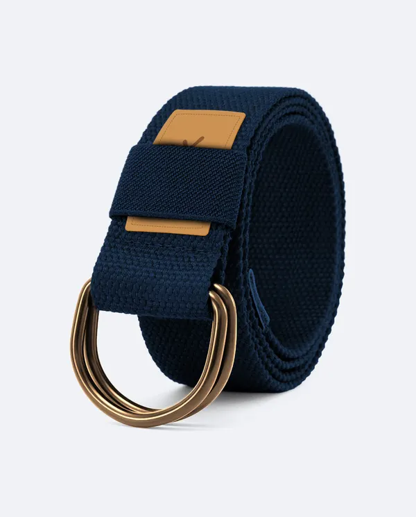 D-Buckle Belt - Navy