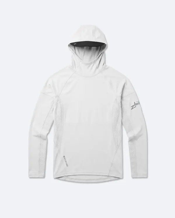 Eco Spandex Hooded Top Mens - White
