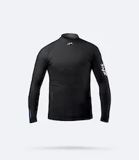 Junior Black Eco Spandex Long Sleeve Top
