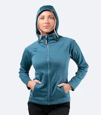 Womens Tech Hoodie - Provincial Blue