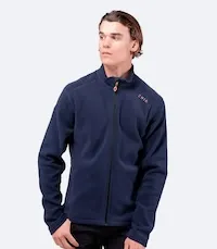 Mens Navy Full Zip Fleece Jacket