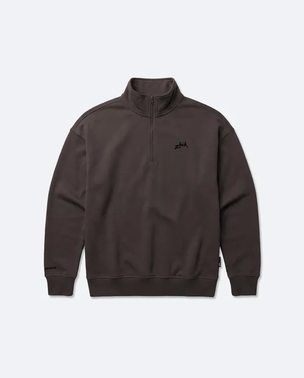 Overcast 1/4 Zip Jumper Womens - Major Brown