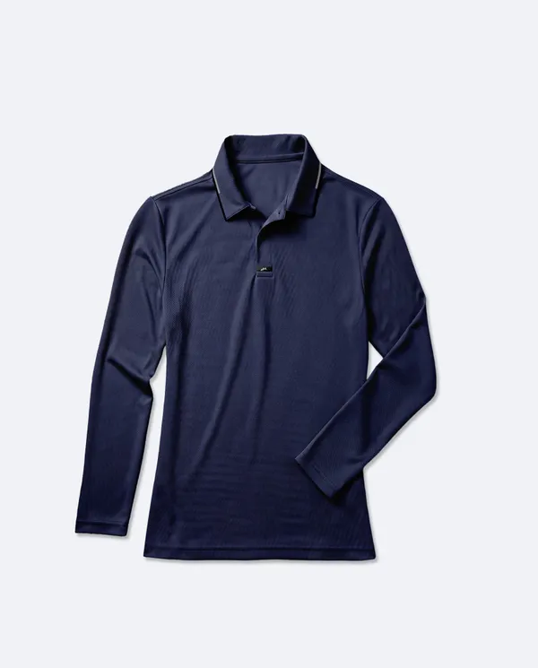 Elite Polo L/S Womens - Navy