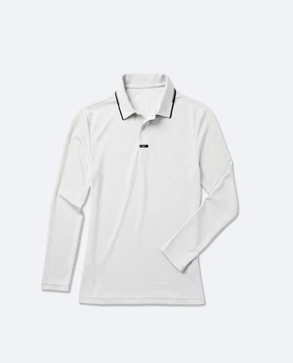 Elite Polo L/S Womens - White