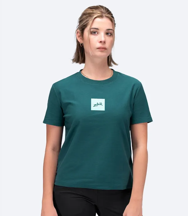 Carbon Tee Womens - Deep Teal