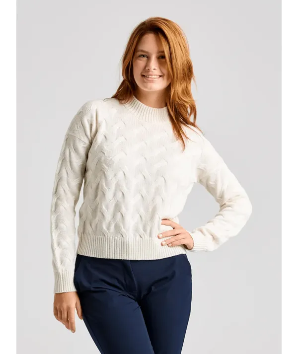 Seawool Women's Cable Jumper