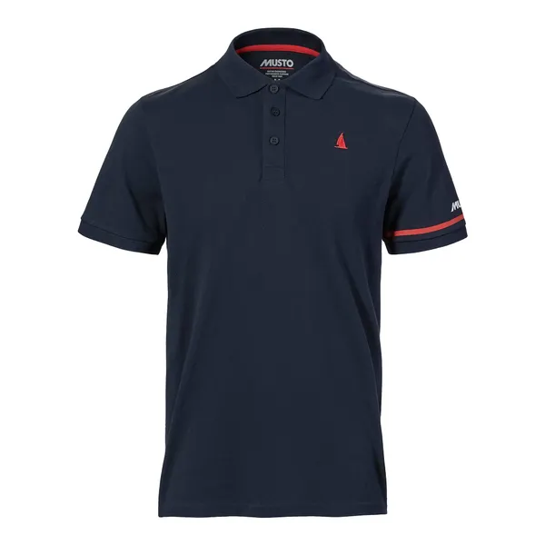 MEN'S MUSTO RED YACHT SHORT SLEEVE POLO