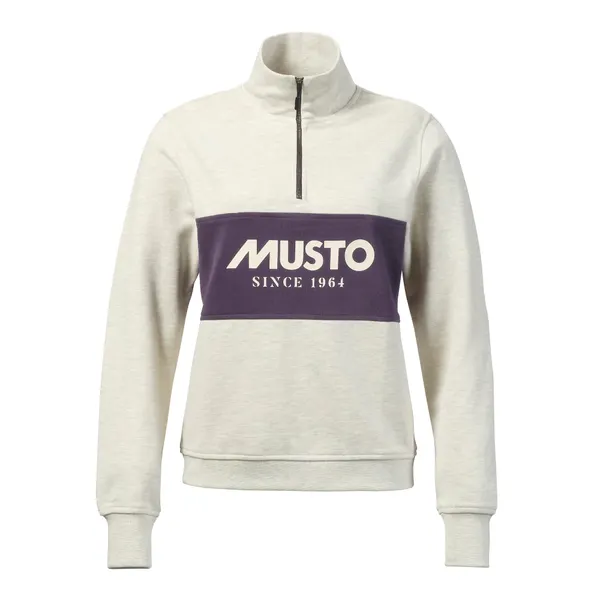 WOMEN'S CLASSIC MUSTO HALF ZIP SWEAT