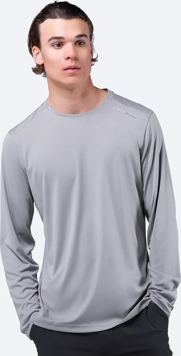 Mens UVActive Long Sleeve Top - Grey