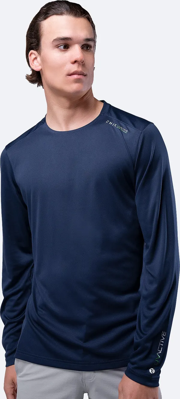 Mens UVActive Long Sleeve Top - Navy