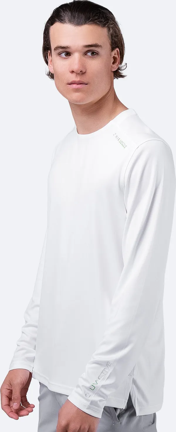 Mens UVActive Long Sleeve Top - White