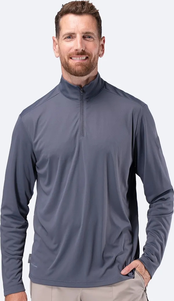 UVActive 1/4 Zip L/S Top Mens - Slate
