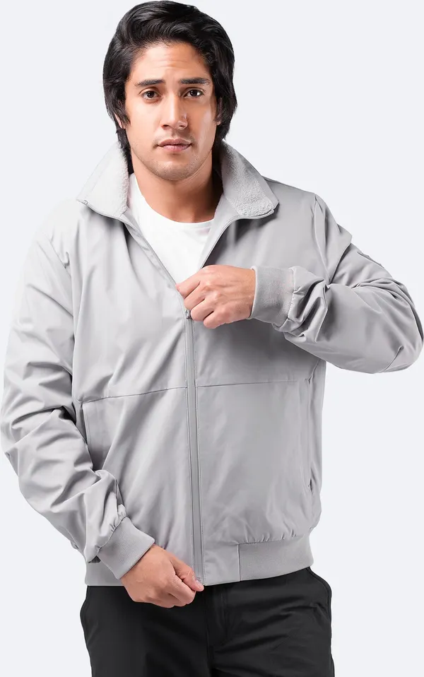 Mens Flight Jacket - Platinum