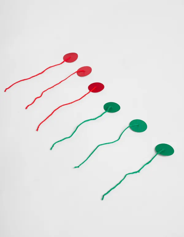 Teflon Coated Telltales (3 green and 3 red)