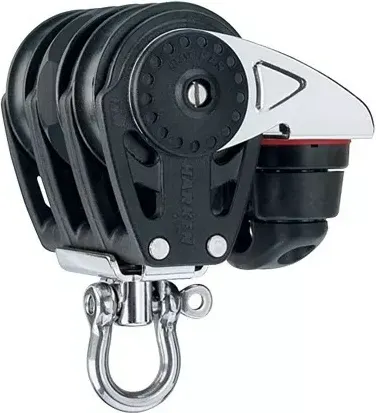 40mm Triple Ratchet Block — Swivel, Cam Cleat