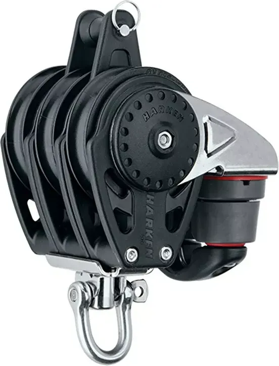 57mm Triple Block — Swivel, Becket, Cam Cleat