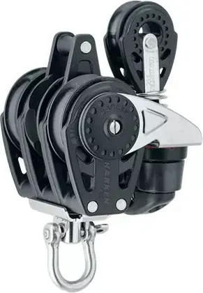 40mm Triple Ratchet Block — Swivel, Becket, Cam Cleat, 29mm Bloc…