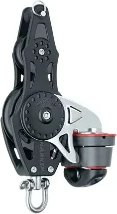 57mm Fiddle Block — Swivel, Becket, Cam Cleat