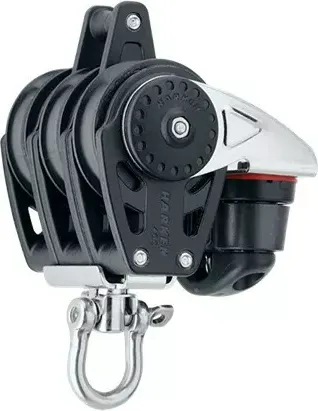 40mm Triple Block — Swivel, Becket, Cam Cleat
