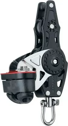 40mm Fiddle Block — Swivel, Becket, Cam Cleat