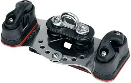 22mm High-Load 1250 Car — Fixed Sheaves, Cam Cleats