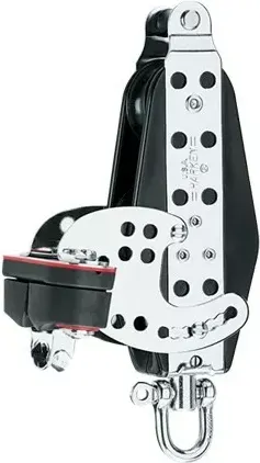 76mm Fiddle Block — Becket, Cam Cleat