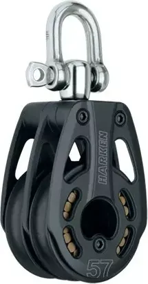 57mm Aluminum Double Block — Swivel
