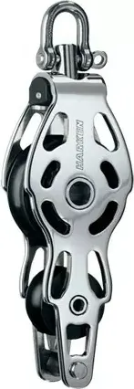 75mm Stainless Steel Fiddle ESP Block — Swivel, Becket