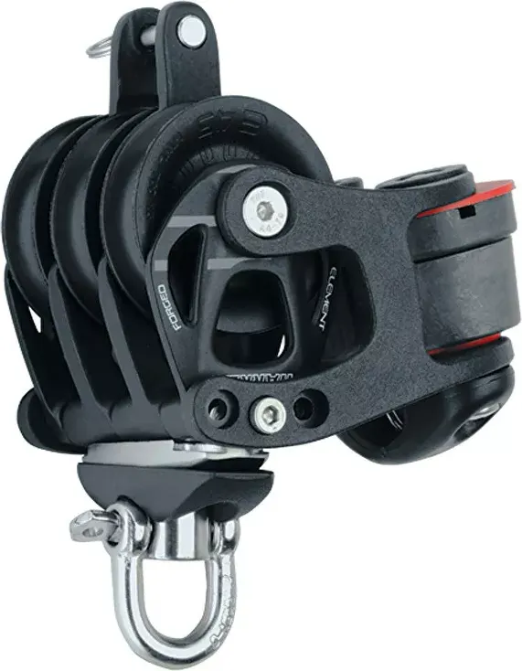 45mm Aluminum Element Triple Block — Swivel, Becket, Cam Cleat