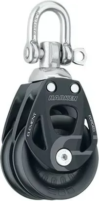 80mm Aluminum Element Double Block — Swivel
